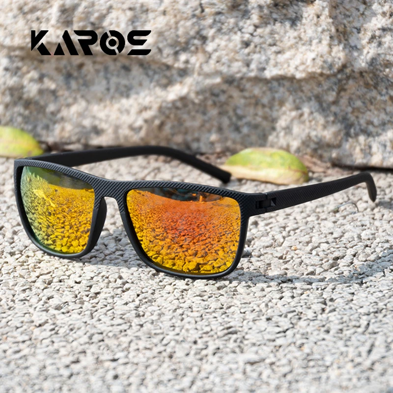 Polarized sunglasses KAROS Fashion Polarized Cycling Sunglasses Men Women UV400 Sun Glasses Sports Goggle Camping Hiking Bicycle Eyewear Equipment