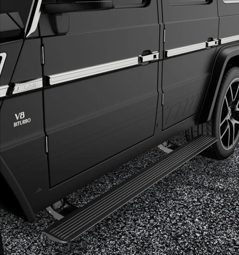未使用 Gクラス W463A サイドステップ G350d G400 G63 黒 Mercedes-Benz 即納 IID W463A G400d G350d 電動サイドステップ