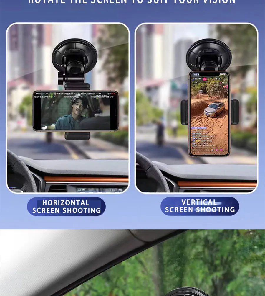 9 cm Auto-Saugnapf-Telefonhalter, Saugnapf-Kamera-Autohalterung für GoPro Hero 13 12 Insta360 DJI Osmo Action 5 Pro 4 Zubehör – Detail 2