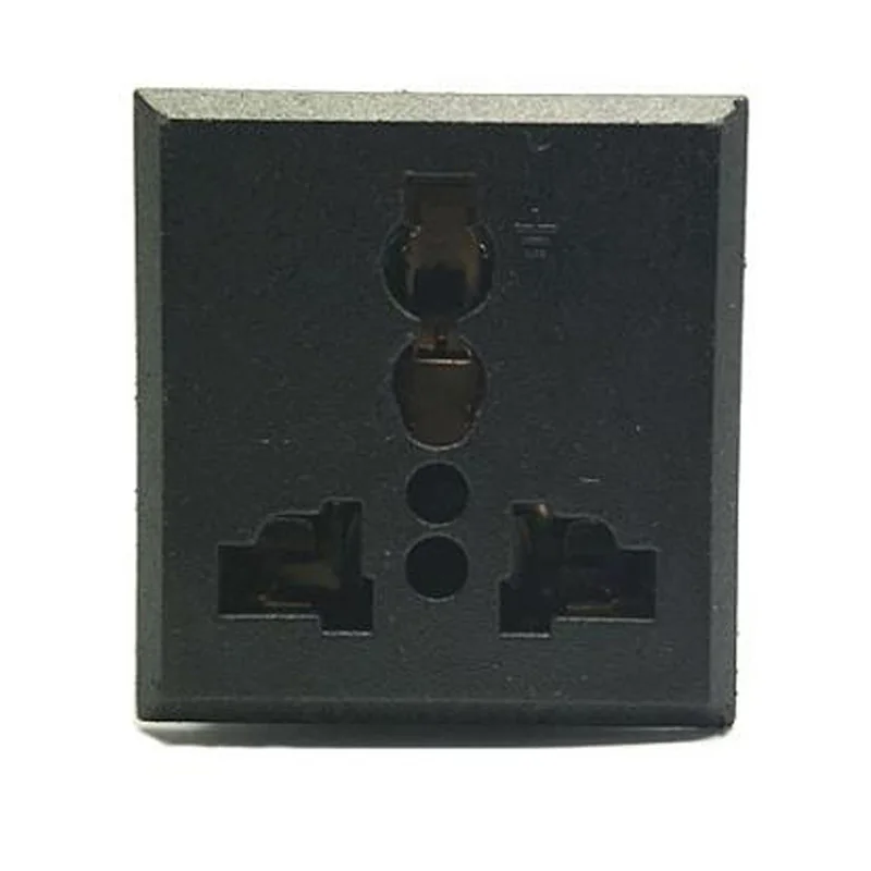 Tomada Industrial Embutida de Cobre Preto Tomada Elétrica ac Universal Eua Reino Unido au ue 13a 250v Pcs 10 Pcs 50 Pcs - Image 5
