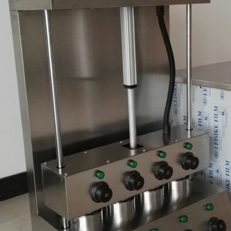 4 Moulds Stainless Steel Pizza Cone Machine With Rotary Oven Machine Commercial Pizza Making Machines