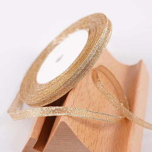 22m 6mm Colorful Glitter Metallic Ribbon for Festive Wrapping & DIY Crafts