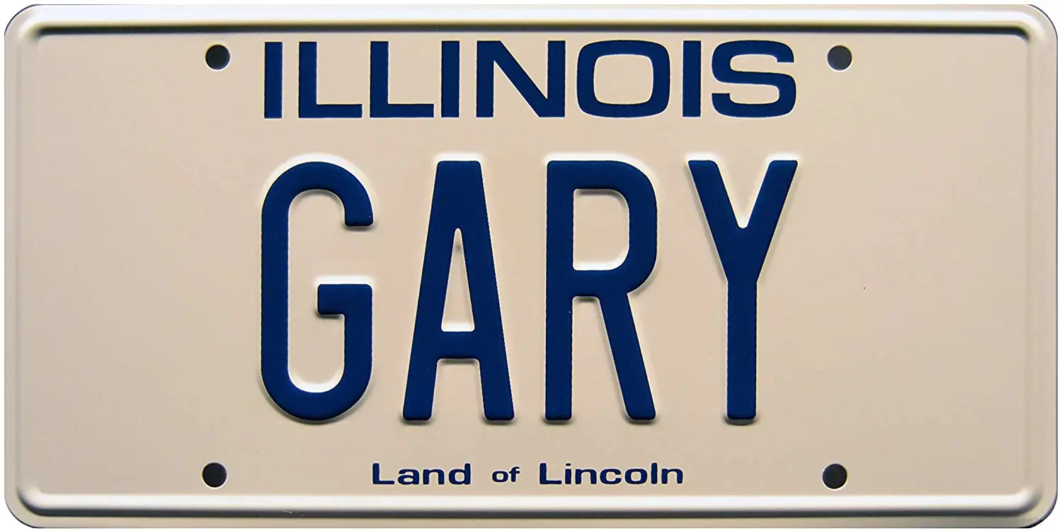 

Weird Science | Gary | Metal License Plate