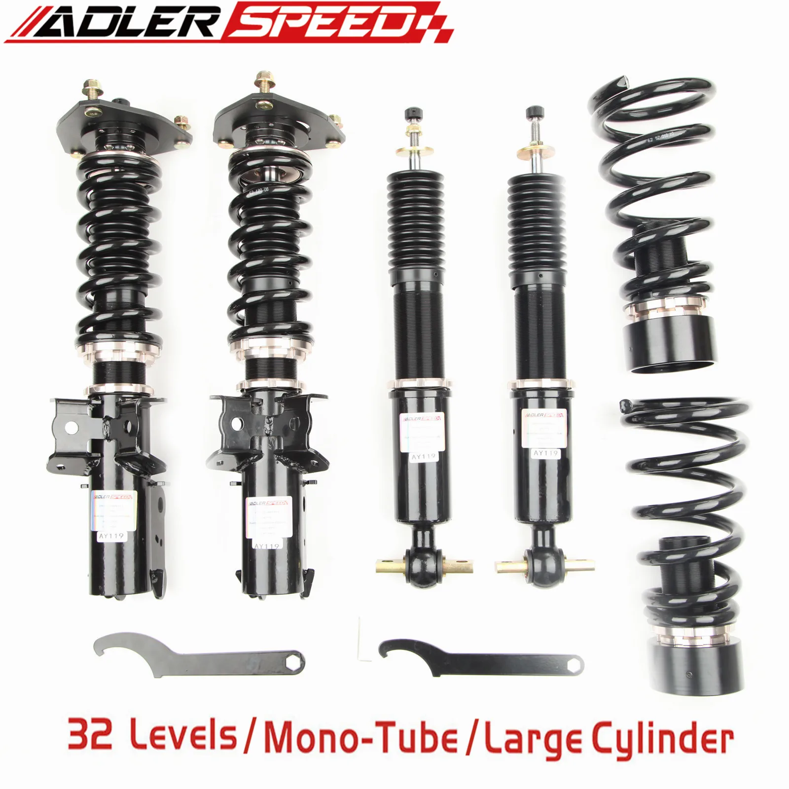 Adlerspeed Coilovers Kit Sospensione Di Abbassamento Per Ford Mustang 15-21 Ecoboost Gt V6 V8