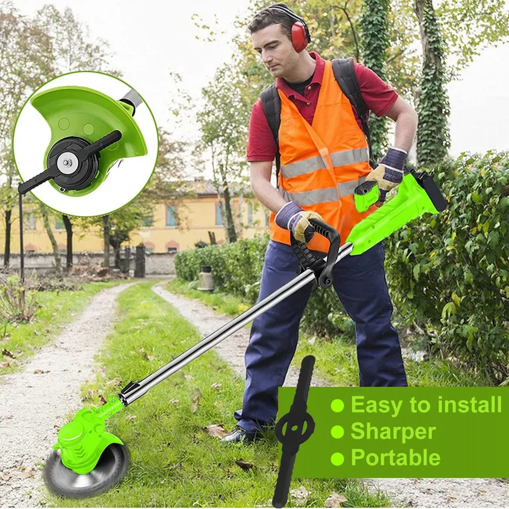 50Pcs Plastic Grass Trimmer Blades Lawn Mower Blade Cordless Trimmer Garden Tool Lawn Mower Accessories