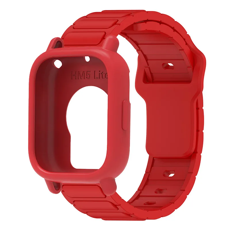 Silicone Protective Case and Strap for Smartwatch - Hollow Out Design