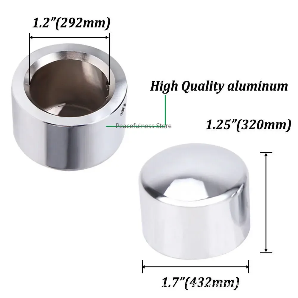 a pair Motorcycle modification accessories Front axle screw cap CNC aluminum front axle cover Wheel Decorative cover