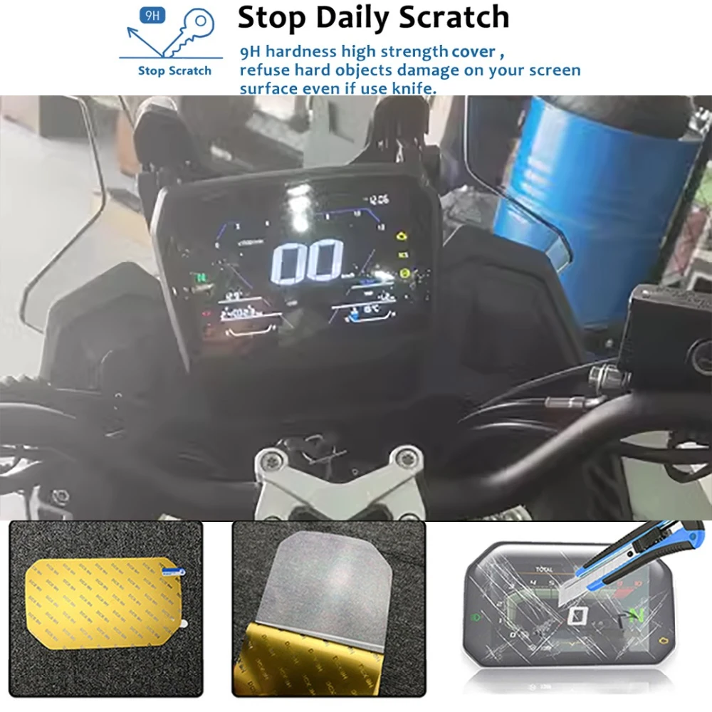 Motorrad zubehör Cluster Scratch Cluster Bildschirms chutz Films chutz für Loncin Voge DS525x DSX525 525DSX DS 525x