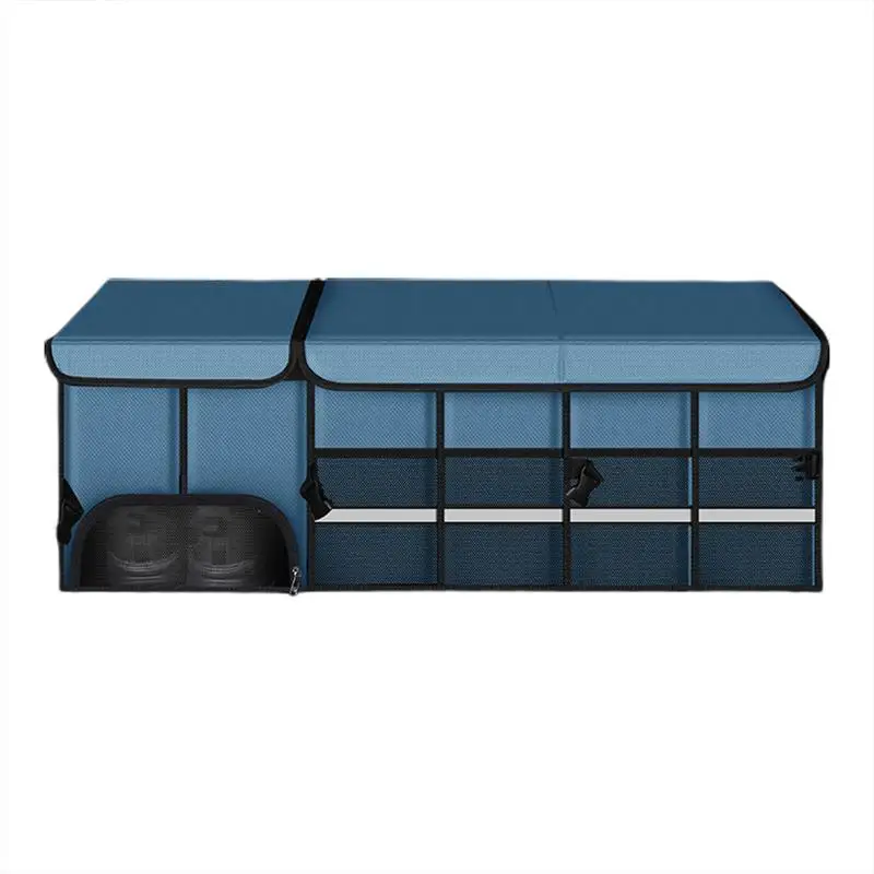 

Складной ящик для хранения в багажнике, складной ящик для хранения большой емкости, портативный ящик для хранения из ткани Оксфорд, Компактный органайзер для