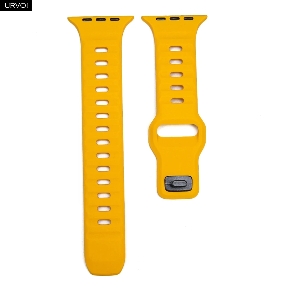 Breathable Silicone Pin-and-Tuck Closure Watch Strap