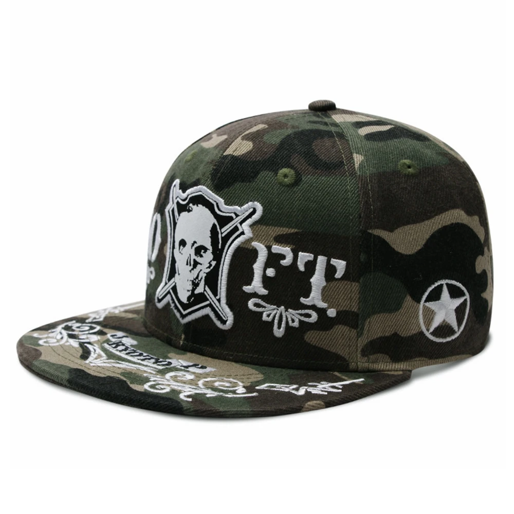 Fashion New Hiphop Punk Rock Snapback Cap Male Bboy Flat