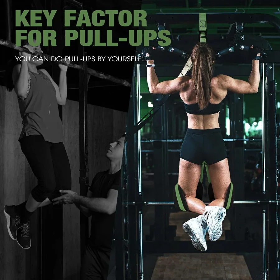 Pull Up Assistance Bands, Resistance Bands for Pull Up Bar Workout, Adjustable Heavy Duty Pull Up Assist Equipment with 4 Assist