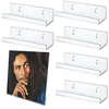 2pcs Acrylic Record Display Stand Shelf Clear Wall Mounted Vinyl Record Holder Floating Shelves LP Record Album Storage Rack 1