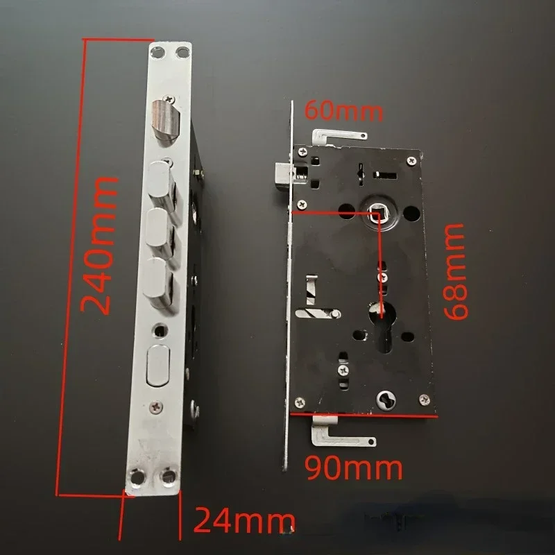 Anti Theft Door Lock Body Factory Entrance Door Fire Door Ordinary Construction Machinery Special Thickened Lock Body