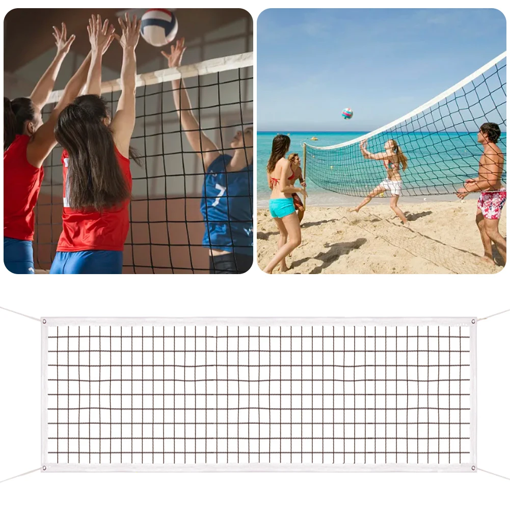 Volleyball Net Tear-Resistant Frame Heavy Duty Volleyball Net Professional for Backyard Pool Schoolyard Beach