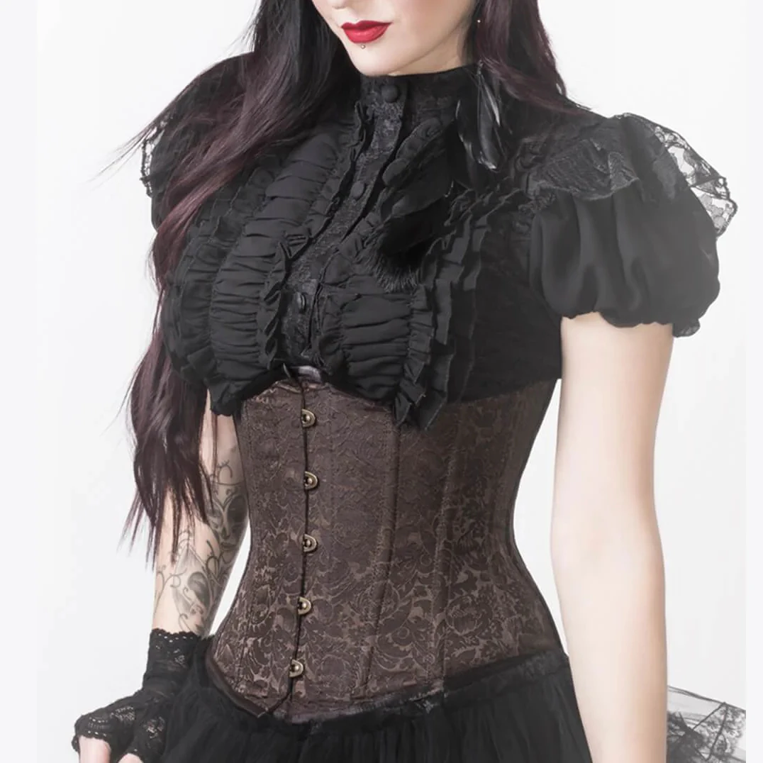 Plus Size Sexy Gothic Bustiers Corsets Underbust Corset Belt Slimming Modeling Strap Shapewear Women Victorian Corselet