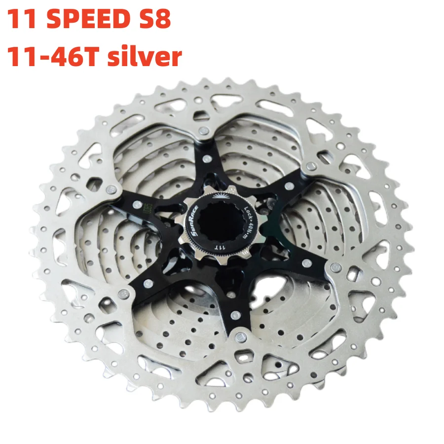 サンレース-マウンテンバイク,フリーホイール,ワイド,比率csm8,11