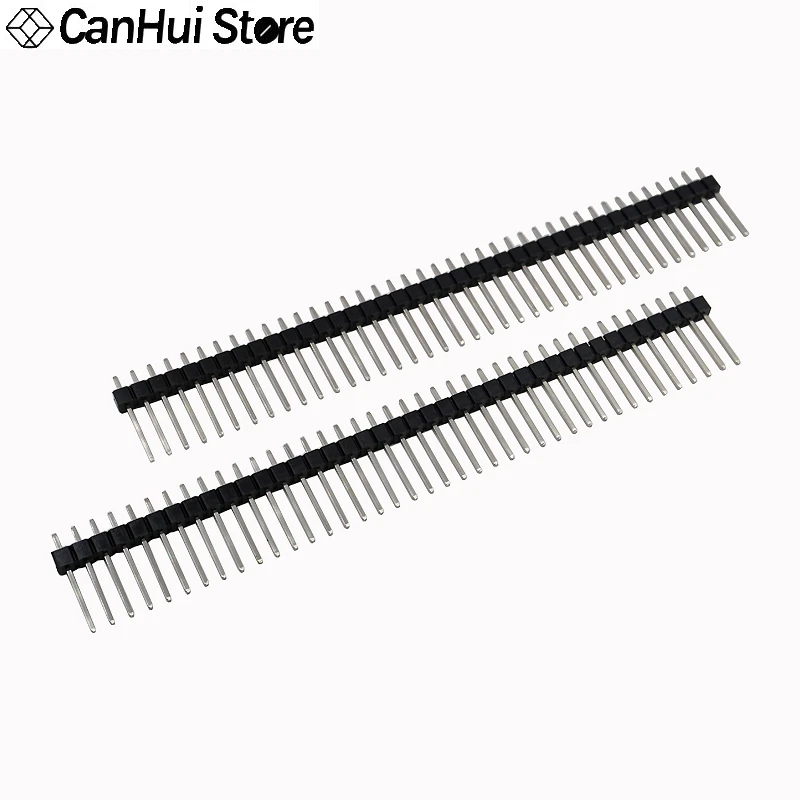 10개 2.54mm 간격 단열 로 절단 가능한 핀 높이 8.5 11 13 15 17 19 20 21 25 30mm 1*40P 막대 핀 커넥터