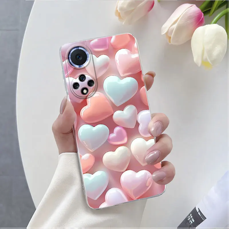 Luxurious Flower Clear Soft Silicone Protective Phone Case
