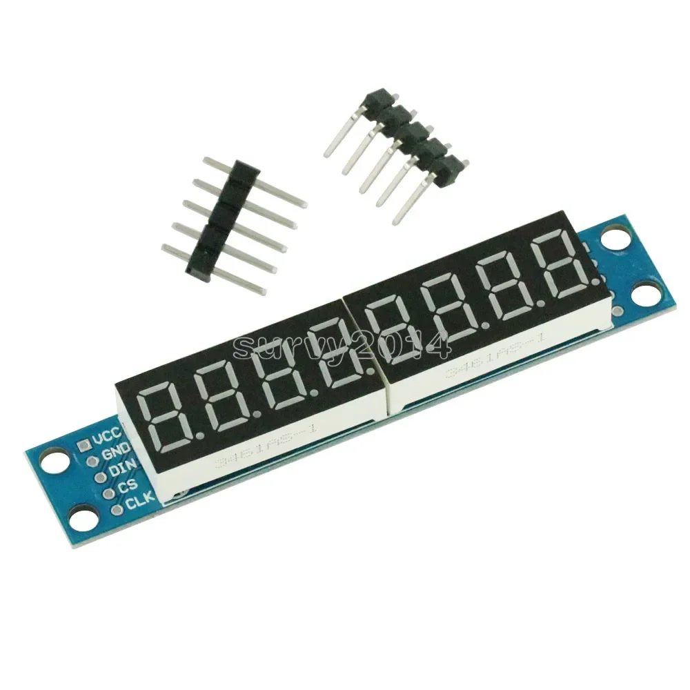 

MAX7219 Φ точечная матрица, 8-значный цифровой модуль управления отображением трубки для микроконтроллера Arduino 3,3 В 5 В, сегментный Последовательный драйвер