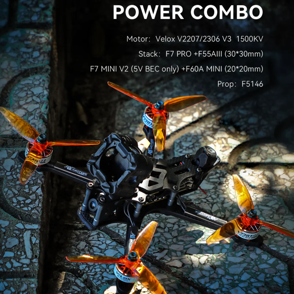 รูปสินค้า มอเตอร์โดรนไร้แปรง T-MOTOR Velox V2306 สำหรับ Racing ความเร็วสูง