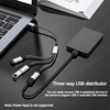 USB Hub Extensions 3 Port Type C Hub USB Splitter Data Transmission High Speed OTG Adapter For Computer Xiaomi Macbook Pro Air 4