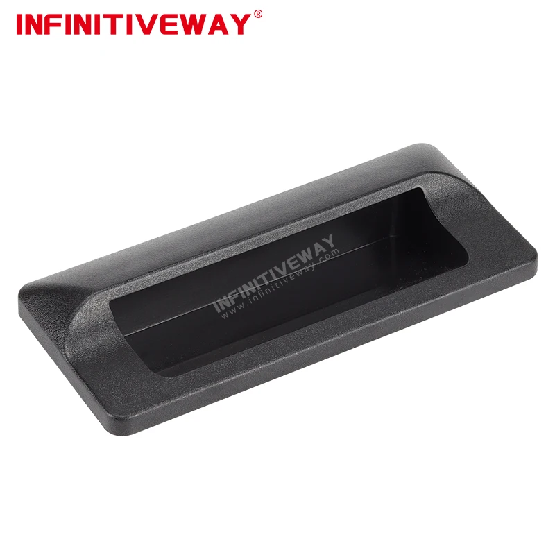 ABS plastic hidden handle embedded hidden handle invisible Industrial buckle kitchen cabinet dark cabinet drawer knobs