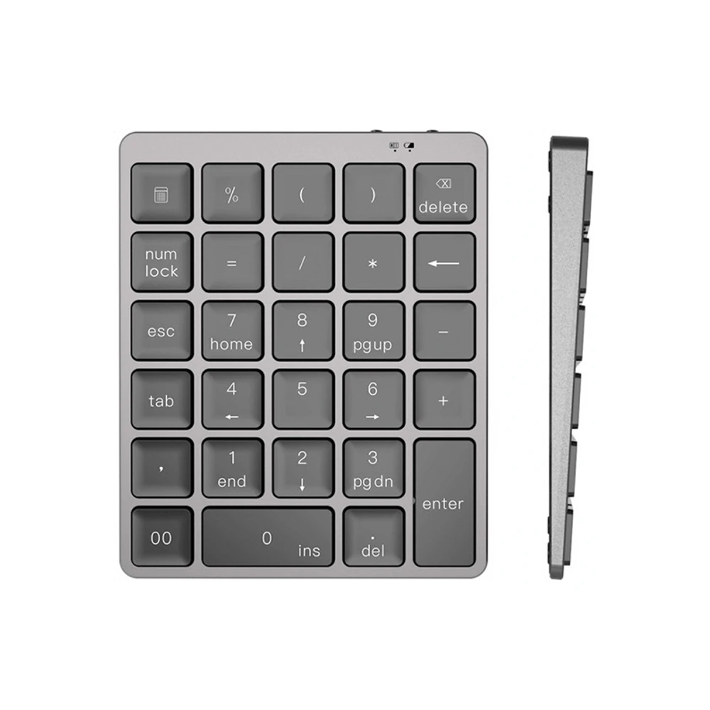 Numeric Keypad Wireless Digital Keyboard Aluminium