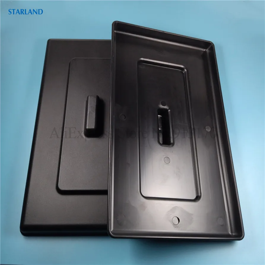 2 Pieces Top Hopper Big Lids Spare Parts Rectangle Covers Soft Ice Cream Machines New Fittings Replacements Length 34cm