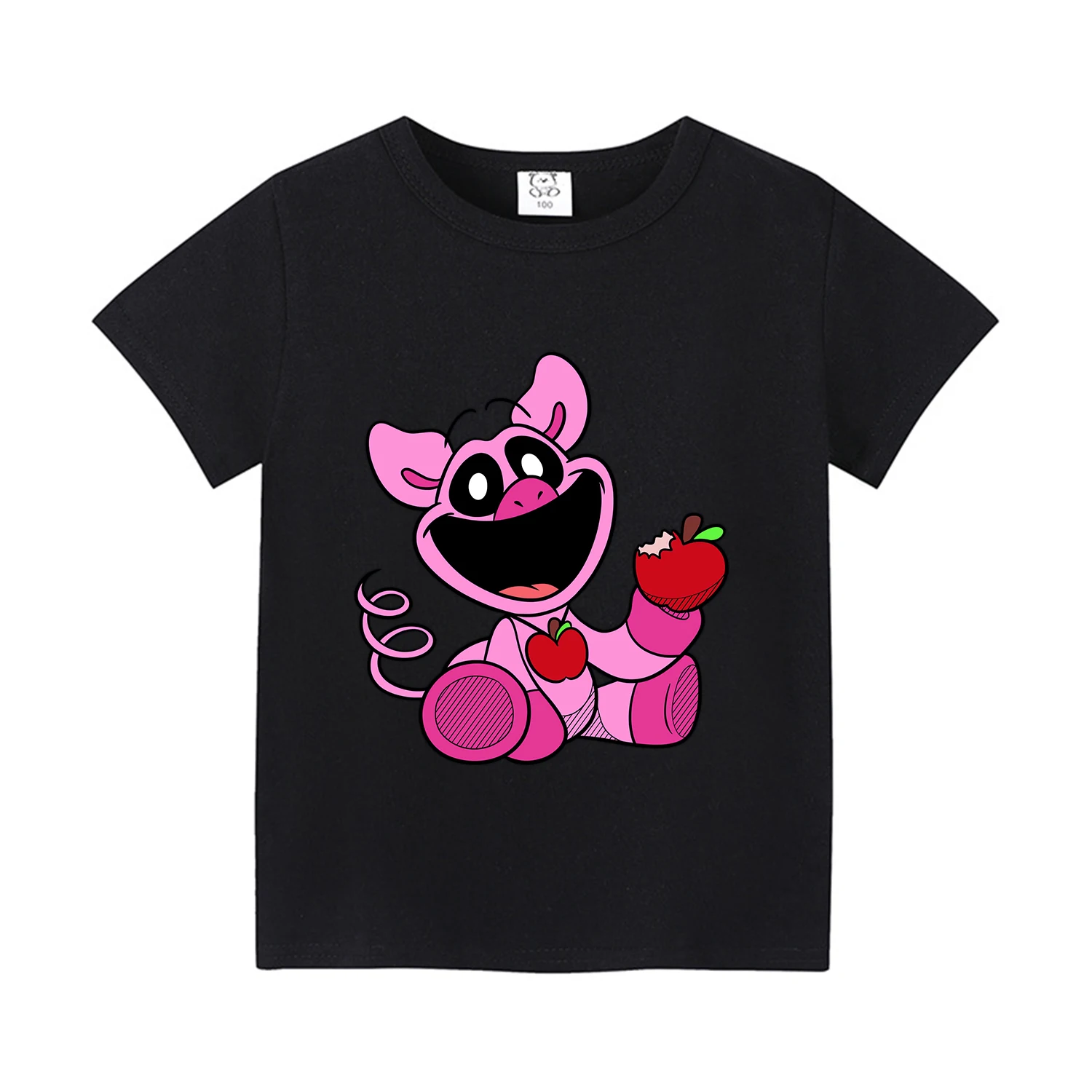 Catnap T-Shirt für Jungen Mädchen lächelnde Tiere Baumwolle T-Shirt Sommerkleid ung niedlichen Anime Tier kleidung bequeme Basis Tops