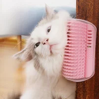 Cat Brush Comb Cat Toy with Catnip Pet Wall Brush Corner Cat Massage Self Groomer Comb Brush Kitten Rubs with A Tickling Comb 1