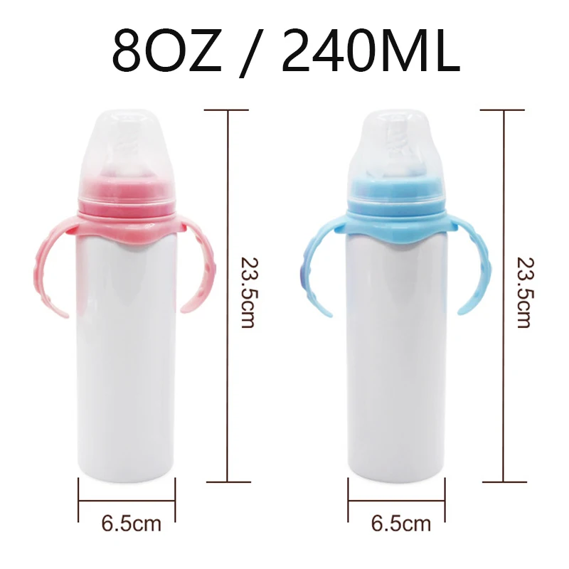 Description Picture 2 of itemSublimation Blank Cup 8ozDiy Sublimation Tumbler Stainless Steel Baby Milk Bottle Double Wall Vacuum Insulated Water Bottle Gift