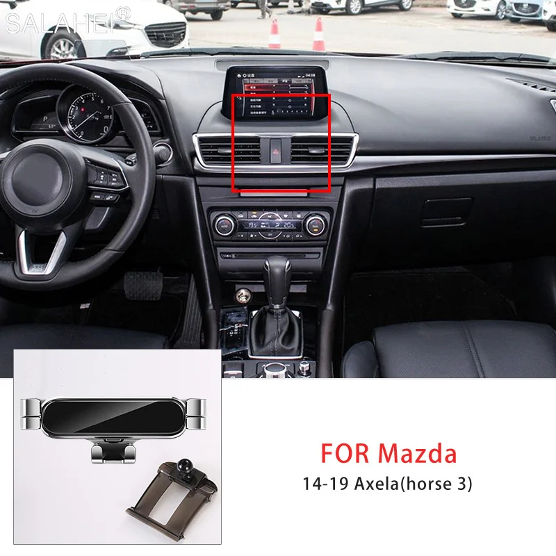 

Гравитационный держатель для автомобиля, поддержка GPS для Mazda 3 Axela 2014 2015 2016 2017 2018 2019 для Iphone Xiaomi Samsung Huawei