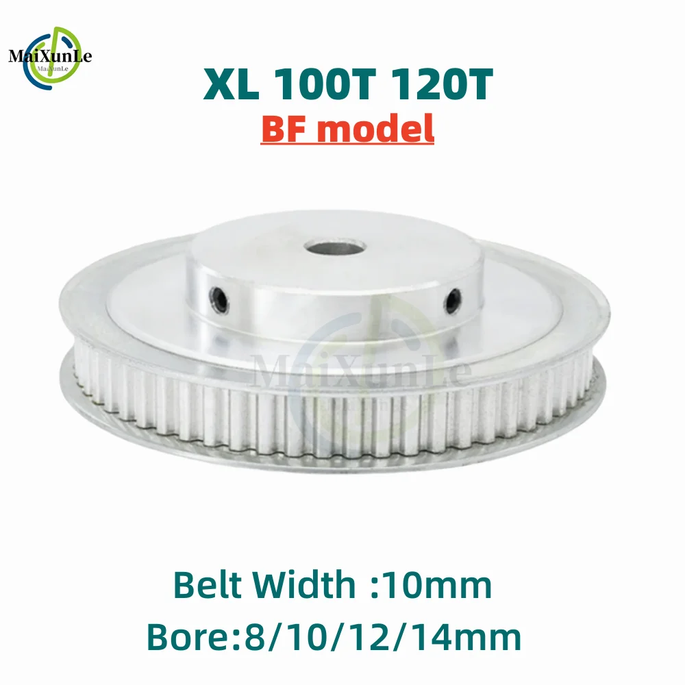 

XL BF-model 100/120T Timing Pulley Bore 8/10/12/14mm Pitch 5.08 mm Aluminum Pulley Width 11mm For 10mm XL Timing Belt