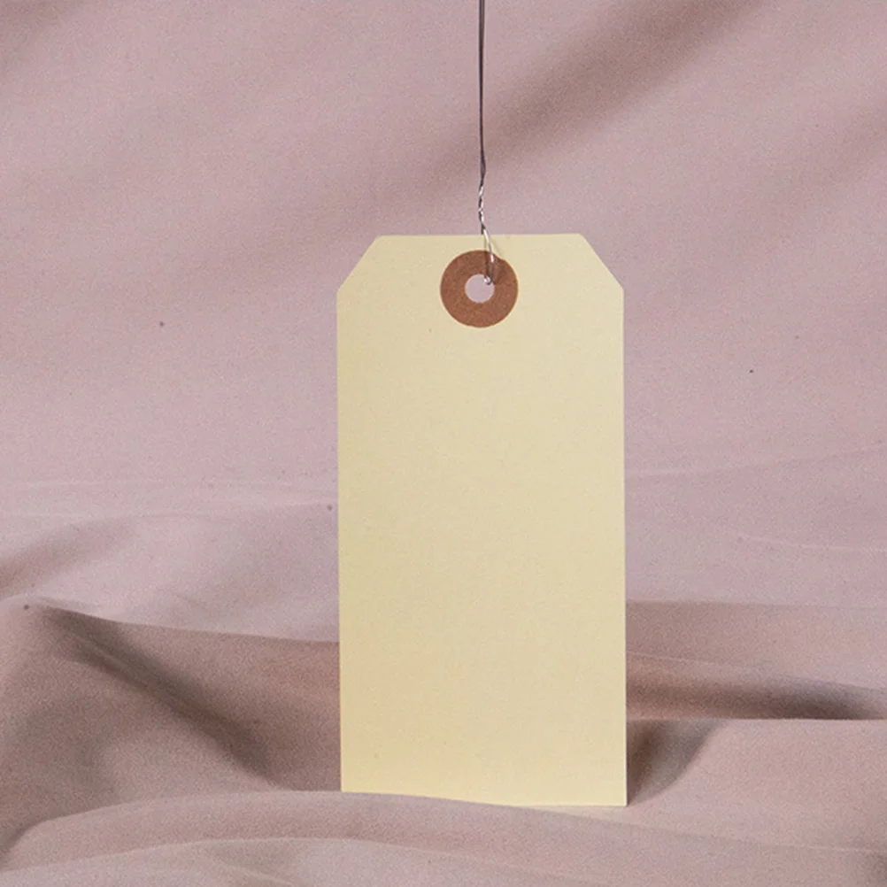 

100 шт. бирки с люверсами, бирка для доставки, проводная стандартная бирка с железными проводами