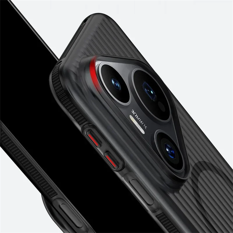 Magnetic MagSafe Matte Hard Case with Transparent Luggage Stripe - Slim Shockproof Cover Bumper