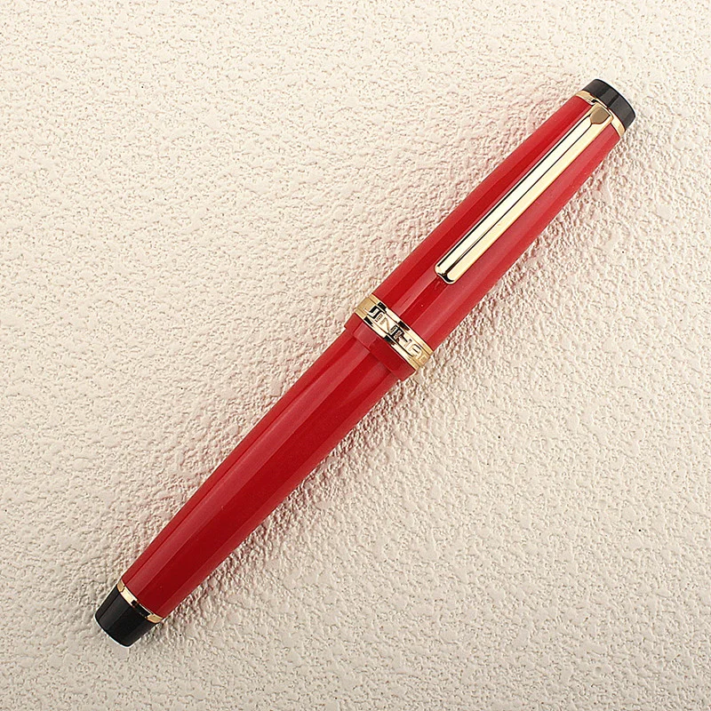 

New Jinhao 82 Gold clip Fountain Pen Acrylic F 0.5mm nibs school office Supplies business writing ink pens