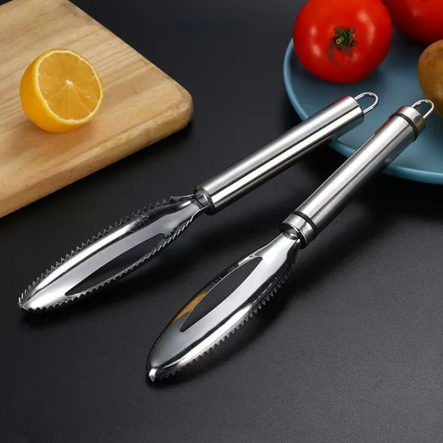 Stainless Fish Scales Scraping Graters Fast Remove Cleaning Peeler Scraper Bone Tweezers Tool Gadge Kitchen Accessorie Gadgets 5