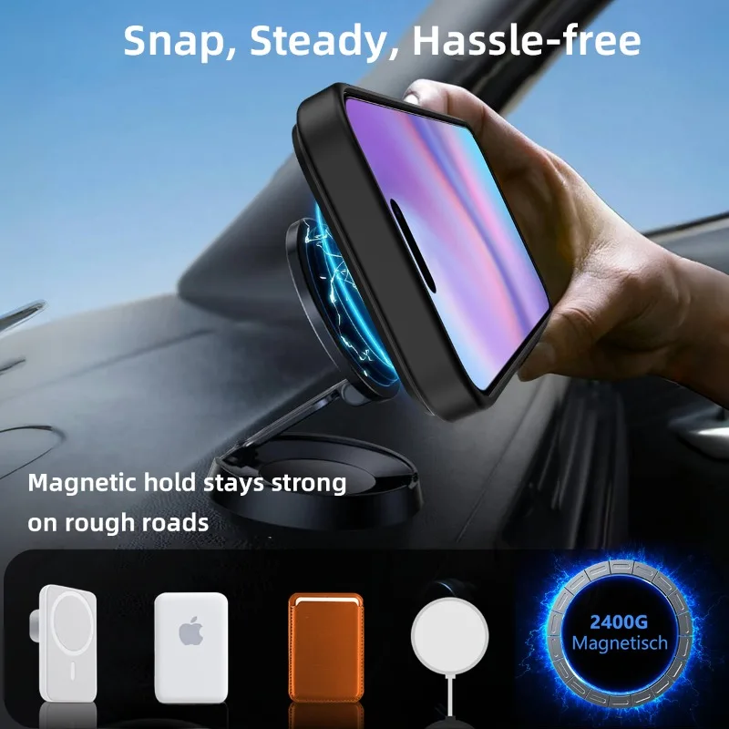 Magnetic Stand Case with Hard PC+TPU Frame and Bracket Holder