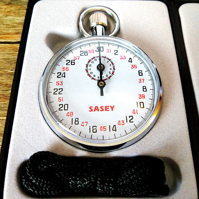 SXJ504 SXJ505 SXJ803 SXJ806 Steel Mechanical Stopwatch Track Field Running Competition Stop Watch Metal Sports Training Timer 3