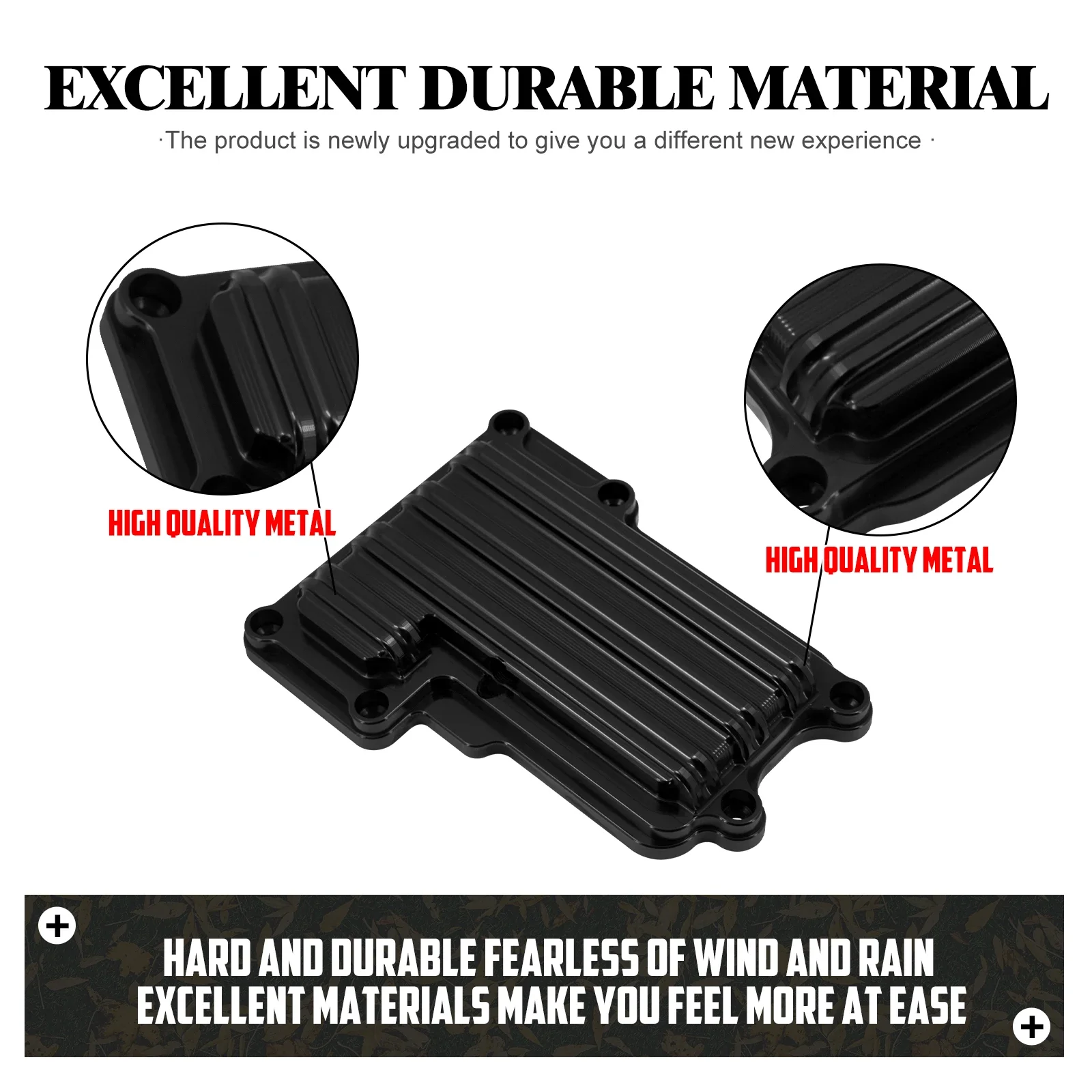 Фото Задняя крышка коробки передач Черная верхняя крышка мотоцикла для Harley Electra Glide FLHTK Softail Slim FLS Dyna FXDB 2007-2016 алюминий №4