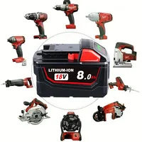 6 Pack 18V 8.0Ah Battery Replace For All Milwaukee M18 8000mAh Cordless Power Tools Lithium-Ion Battery Compatible With Milwauke - Image 4