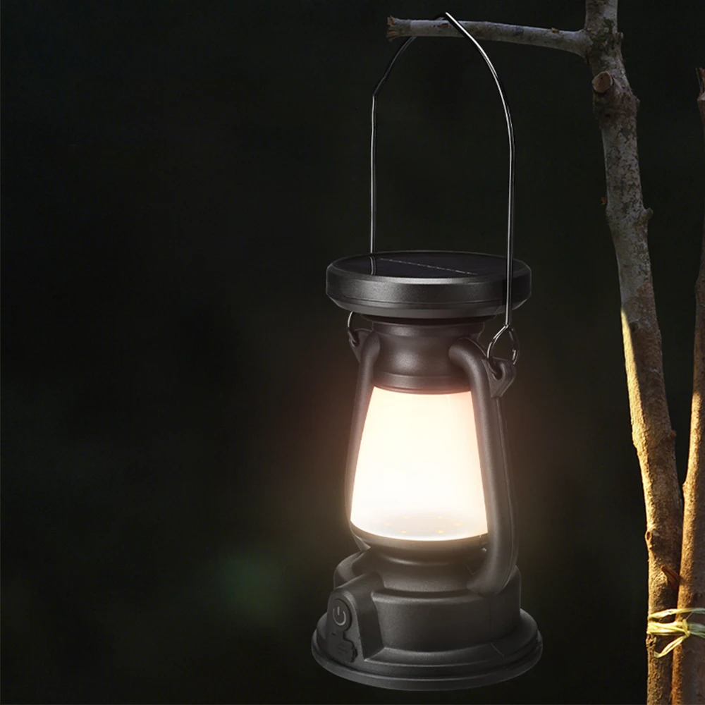Solar Multifunctional Camping Light 3 Lighting Modes Infinitely Dimmable Polycrystalline Solar Panel Outdoor Use camping light portable lanterns camping lamp camping lantern