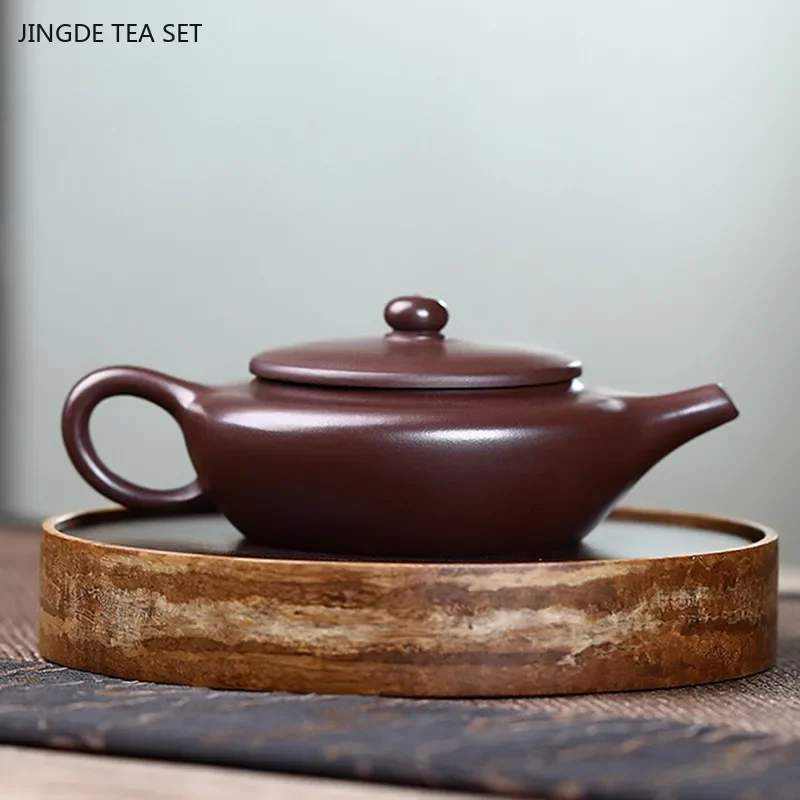 160ml Yixing Purple Sand Teapot Handmade Beauty Zhu Mud Pot Traditional Chinese Tea Infuser Household Tea Set Accessories