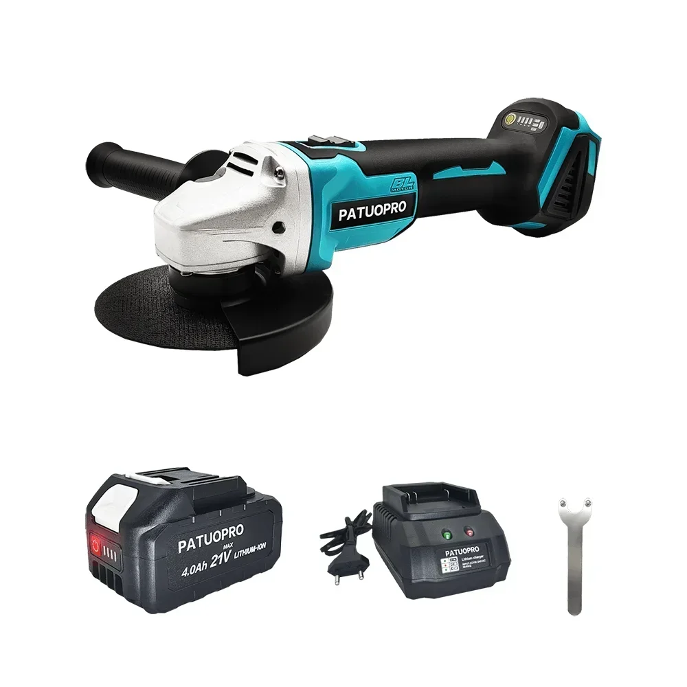 125mm M14 Brushless Angle Grinder Electric Cordless Cutting Machine Grinding Woodworking Power Tool For Makita 18V Battery 2