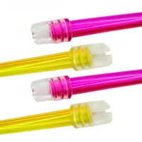 100 pièces/sac Ejecteur de salive dentaire jetable, embout d'aspiration flexible, tube d'évacuation transparent avec tube coloré, outil de soins bucco-dentaires 4