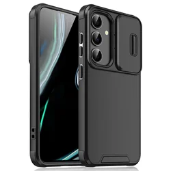 Slide Camera Armor Phone Cover with Enhanced Protection for Galaxy S26 Plus (Black)