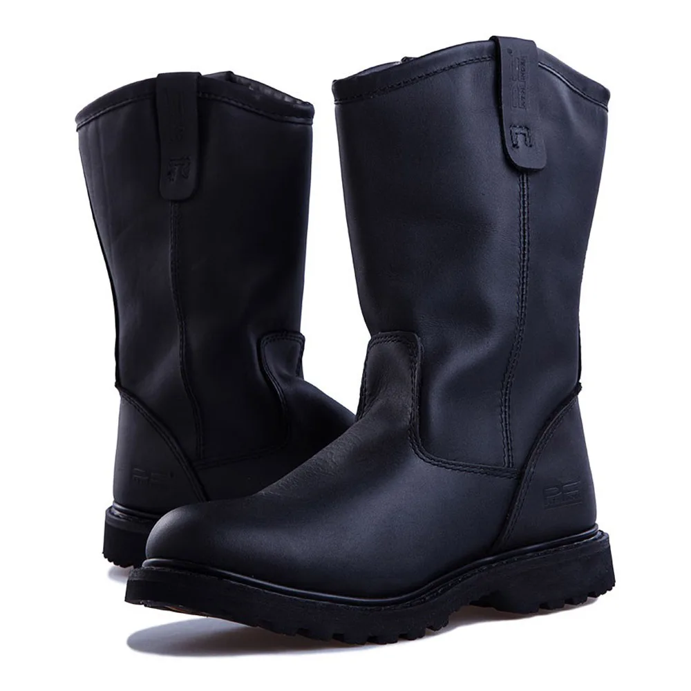 Genuine Cowhide Leather Goodyear Welted American Boots Men's Winter Boots Retro Western Cowboy