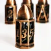 DnD Metal Dice Set - Hollow Bullet Design Zinc Alloy 7pc Dice, Antique Copper RPG Dice Set for Dungeons and Dragons 3