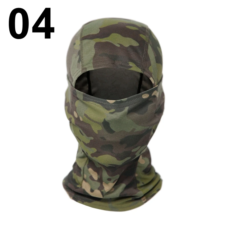 white skully hat Multicam Camouflage Balaclava Cap Full Face Shield Cycling Motorcycle Skiing Airsoft Paintball Protection Tactical Military Hat woolen cap for men Skullies & Beanies